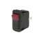 Cole Hersee SPST On-Off Wide Lens LED Rocker Switch 12V 25A with Red Lens - Bulk Pkg - 58312-R4