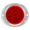 Signal-Stat Red Round Reflector with 2 Screw Silver Aluminum Bracket Mount by Truck-Lite - 41