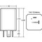 Signal-Stat 90 FPM 2 Light Solid-State Plastic Flasher Module 12V with Spade/Fork Terminal by Truck-Lite - 285