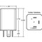 Signal-Stat 70-120 FPM 16 Light Electro-Mechanical Plastic Flasher Module 12V with 3 Blade Terminals by Truck-Lite - 183