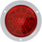 Truck-Lite Super 44 42 Diode Red Round LED Stop/Turn/Tail Light 12V with Gray Flange Mount - 44222R