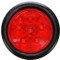 Truck-Lite Super 44 6 Diode Red Round LED Diamond Shell Stop/Turn/Tail Light Kit 12V with Black Grommet Mount - Bulk Pkg - 44092R3