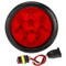 Truck-Lite Super 44 6 Diode Red Round LED Diamond Shell Stop/Turn/Tail Light Kit 12V with Black Grommet Mount - Bulk Pkg - 44092R3