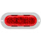 Truck-Lite 60 Series 26 Diode Red Oval LED Stop/Turn/Tail Light 12V with Gray Flange Mount - 60252R