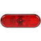 Truck-Lite Super 66 1 Diode Red Oval LED Stop/Turn/Tail Light 12V with Fit N Forget S.S. - 66250R