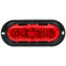 Truck-Lite 60 Series 26 Diode Red Oval LED Stop/Turn/Tail Light 12V with Black Flange Mount - 60256R