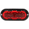 Truck-Lite 60 Series 26 Diode Red Oval LED Stop/Turn/Tail Light 12V with Black Flange Mount - 60256R