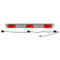 Truck-Lite 15 Series 3 Lights Red Rectangular Incandescent Identification Bar Light Kit 12V with Silver 6 in. Centers - 15741R Truck-Lite 15 Series 3 Lights Red Rectangular Incandescent Identification Bar Light Kit 12V with Silver 6 in. Centers - 15741R