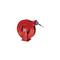 Alemite 200 PSI Narrow Double-Post Reel with 3/8 in. and 50 ft. Delivery Hose - 8081-F