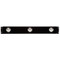 Truck-Lite 30 Series 3 Lights Red Round Incandescent Identification Bar Light 12V with Black 6 in. Centers Kit - 30740R