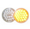 Truck-Lite 24 Diode 4 in. Round Front/Park/Turn LED Lamp in Yellow with Clear Lens - Bulk - 4051A-3