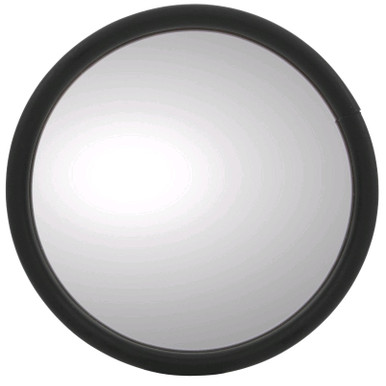 Truck-Lite 5 in. Round Black Stainless Steel Flat Glass Universal Convex  Mirror - 97611