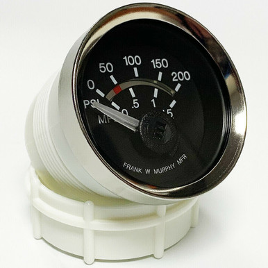 New Murphy 100 PSI Electric Oil Pressure Gauge - Model EGS21P-100-12-A, Part #05-70-2407