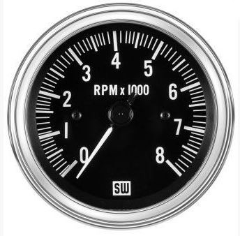 Stewart Warner Battery Ignition Signal Tachometer 82163