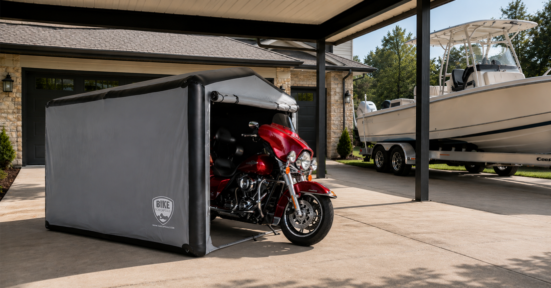 How to Store a Motorcycle Outside Without a Garage (And Keep It Protected Year-Round)