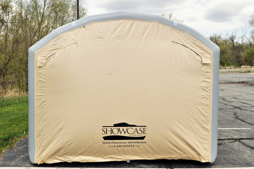 20' Arched Roof 8' High Outdoor Showcase  (20x10x6' with 8' Arch) (72" Drive In Height & 96" Drive In Width)