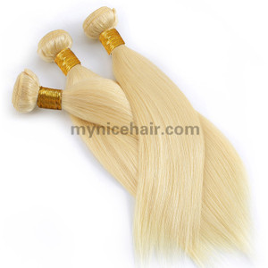3 Bundles Top Best Quality  613#  Straight Virgin Human Hair Weave