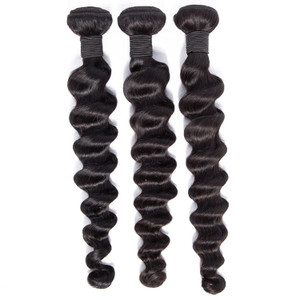 High Quality 3 Bundles Virgin Malaysian Human Hair Loose Deep Wave