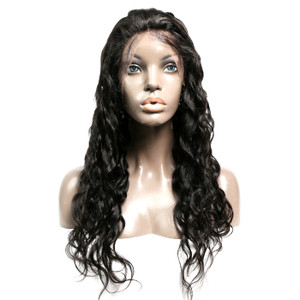 Lace Front Wig Pre-plucked Remy Virgin Human Hair Natural Wave Lace Front Wig Pre-plucked Remy Virgin Human Hair Natural Wave