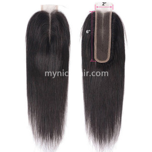 2X6 Kim K Pre-plucked Lace Closure Straight Virgin Human Hair 2X6 Kim K Pre-plucked Lace Closure Straight Virgin Human Hair