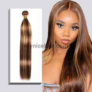 1 Bundle High Quality Highlight Mixed colours 4#/27# Pure Human Hair 1 Bundle High Quality Highlight Mixed colours 4#/27# Pure Human Hair