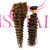 4X4 Closure Deep Wave Human Hair Highlights Colour 4&27 Only Transparent Available