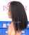200% density 12inch Kinky Yaki Straight 13x4 bob 1B Natural Black