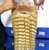 13x4 180% density deep wave blond 613# Remy Virgin Human Hair wig only Medium cap available
