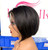 13x4 Top best quality chinese hair short pixie wig Natural Black  Only medium cap available.