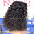 5X5 220% density Water Wave 14inch Bob Remy Virgin Human Hair wig Natural black