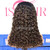 HD 5X5 Bob 220% density 16inch Water Wave Ombre 1B/4 Remy Virgin Human Hair wig