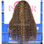 HD 5X5 180% density 24inch Water Wave Highlights 4&27 Remy Virgin Human Hair wig