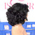 5X5 220% density Double Drawn Egg Curly 8inch 10inch Natural Black Remy Virgin Human Hair wig