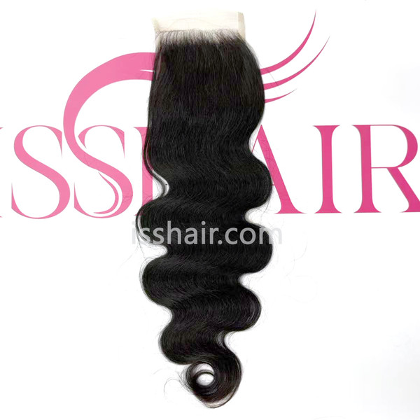 4X4 Closure Body Wave Virgin Remy Human hair HD & Transparent Available