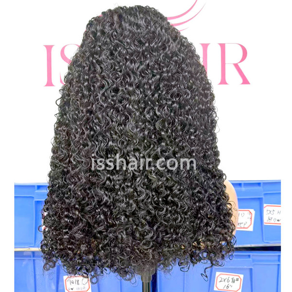 220% density 4x4 Burma Curly 20inch Bob Remy Virgin Human Hair wig
