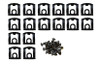 Rear window trim clip/screw kit - Various 67-68 C-Body