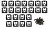 Rear window trim clip/screw kit - Various 67 C-Body