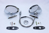 70-76 Mirror Set - LH remote and RH manual Chrome Sport Mirrors for 70-76 A Body and 70 B Body