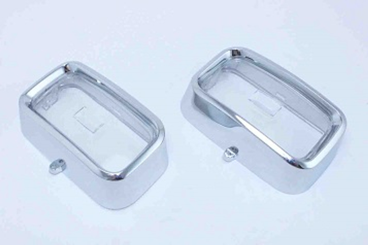 72-74 Barracuda/Cuda Parking Light Lenses with bezels (pair)