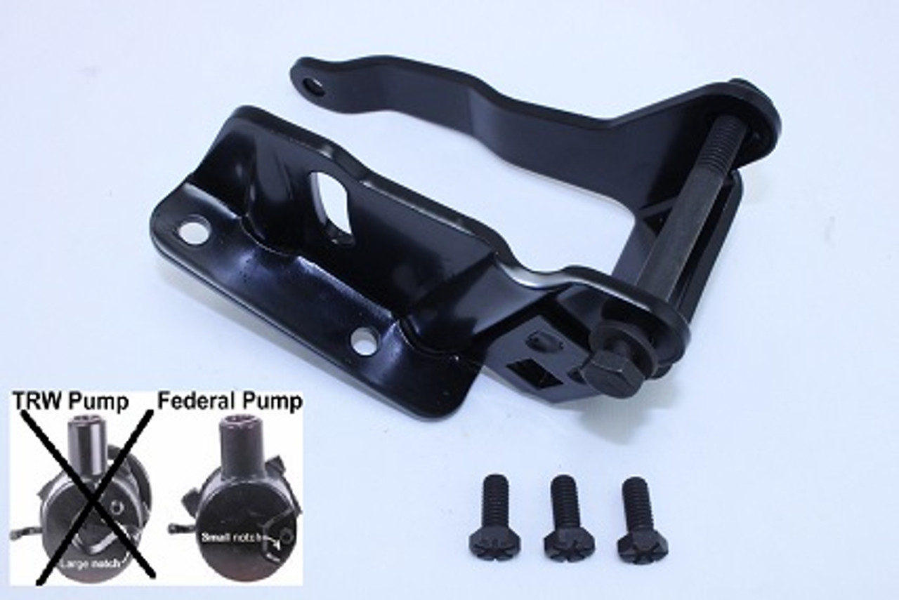 Power steering pump bracket kit - 67-72 BB & Hemi with Federal pump