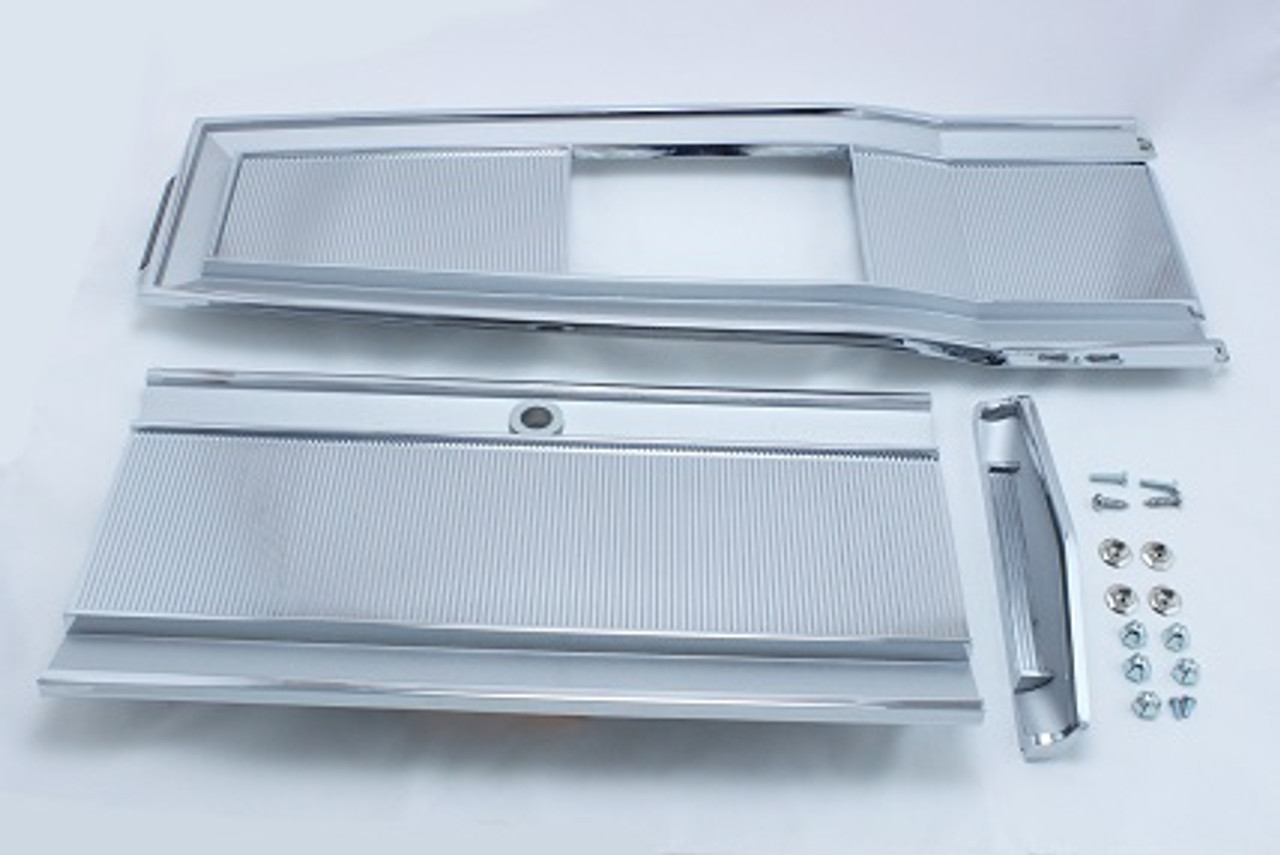 Manual transmission console top plate 3pc set - 66-68 B Body and C Body (except 66-67 Charger and 66-68 Monaco 500)