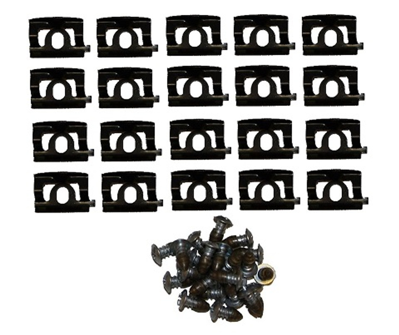 Rear window trim clip/screw kit - 68-69 Valiant 2dr Sedan and 68-75 Valiant 4dr Sedan