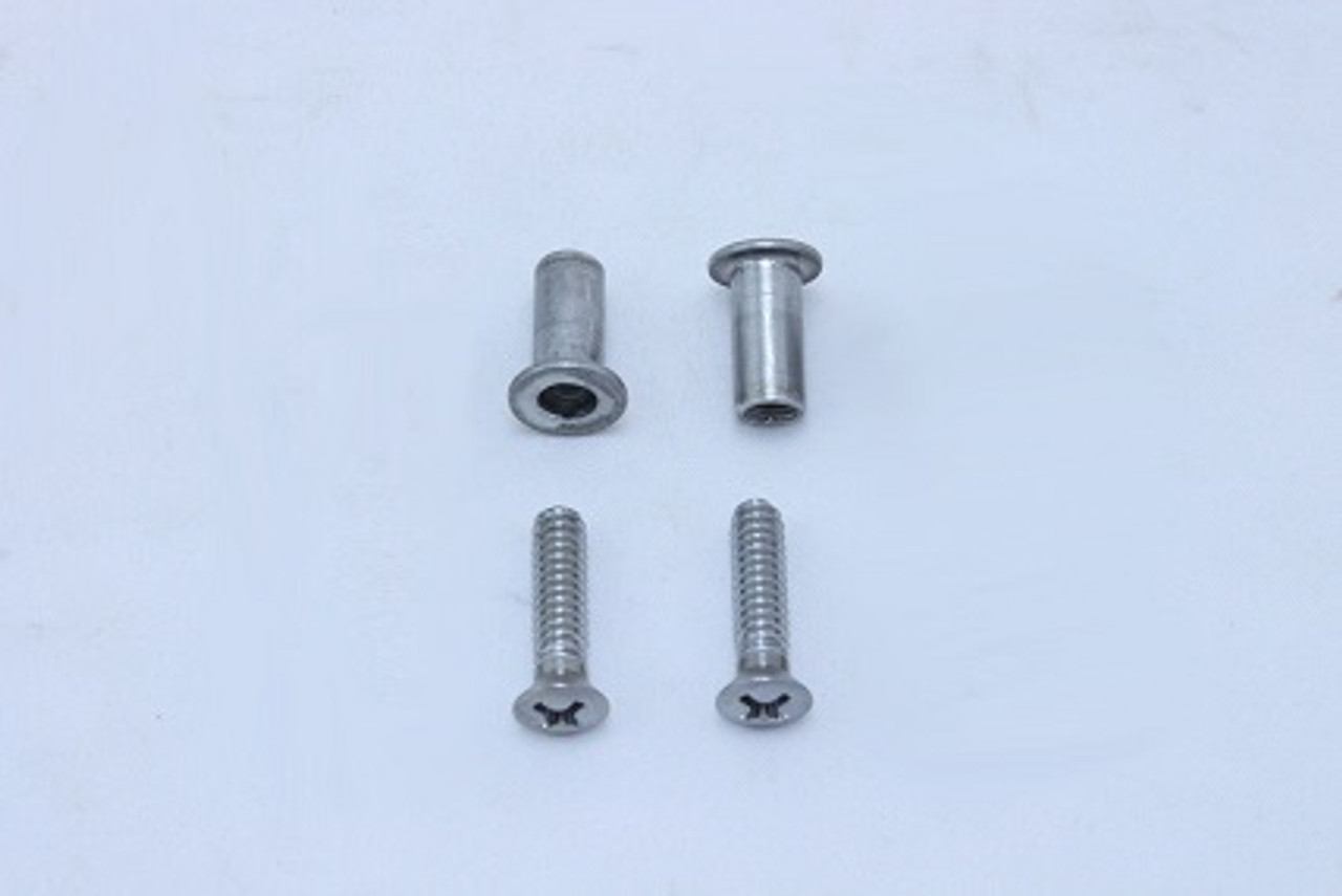 70-74 E Body & 71-74 B Body Single Mirror mounting kit - 2 screws/2 inserts