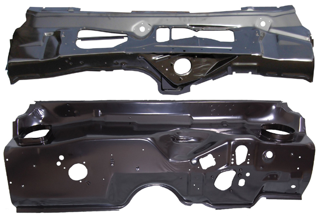 370-1570-2S - 70-74 E-body Firewall (w/o A/C ) Upper/Lower set (clip on screens) - FREE TRUCK FREIGHT - SHIPS TO LOWER 48 ONLY