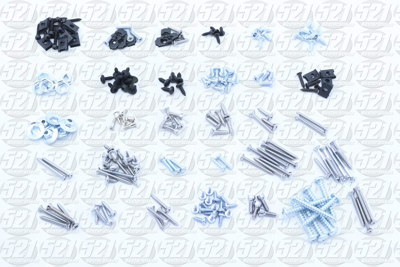 70 Satellite/RoadRunner/GTX 2dr Hardtop Interior Screw Kit