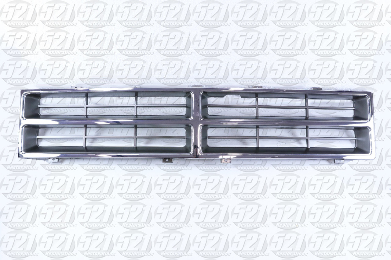 86-90 Dodge Truck Main Grill Only (Chrome/Black/Silver)