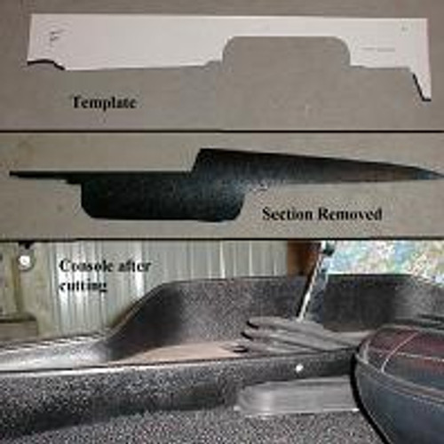 B/E Body 4 speed Console Modification Template