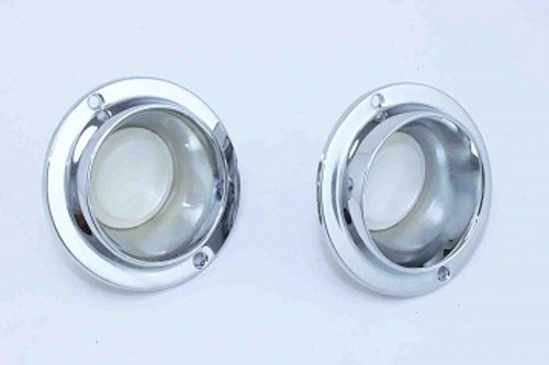 Console light bezels with lenses (pair) - 66-70 B Body and C Body