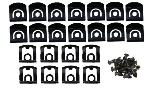 Rear window trim clip/screw kit - 67 Polara 4dr hardtop WITH 2 tone roof