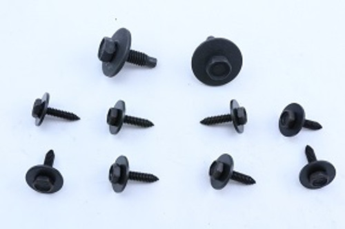 70 E-Body Fasteners - Front Fender Inner Plastic Shield Rear at Firewall